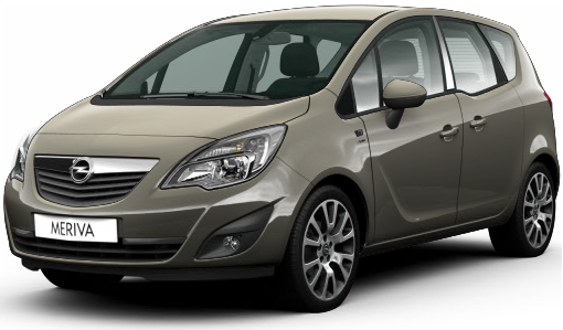 Opel Meriva MPV 2010-2017 montážne body